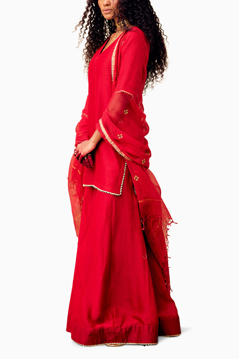 Ishq Red Sharara Set