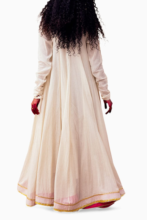 Gehna Off White Maxi Dress