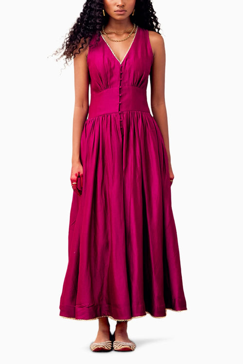 Roohafza Button Down Dress