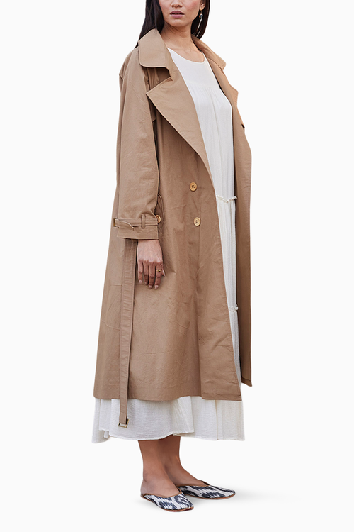 Latte Trench Coat