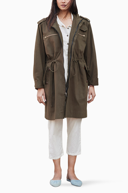 Olive Parka Jacket