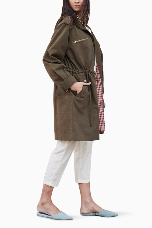 Olive Parka Jacket
