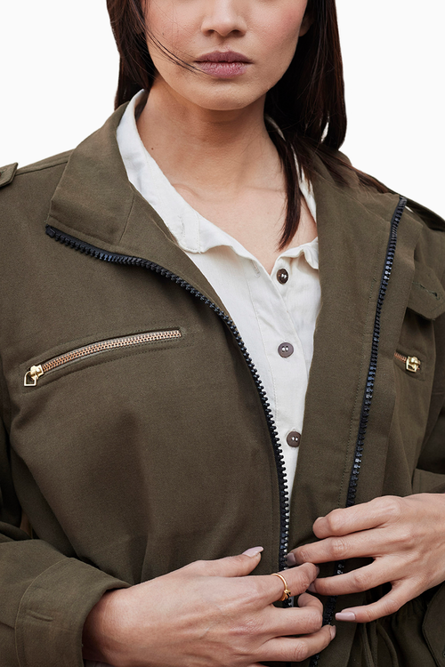 Olive Parka Jacket