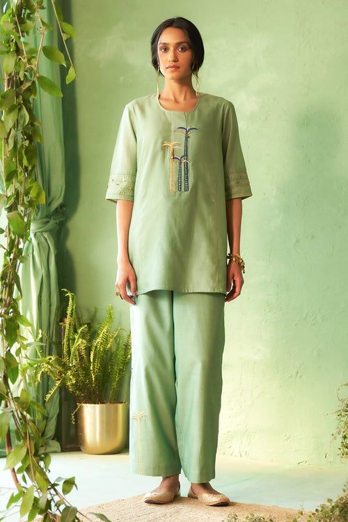 Tea Green Co-ord Set