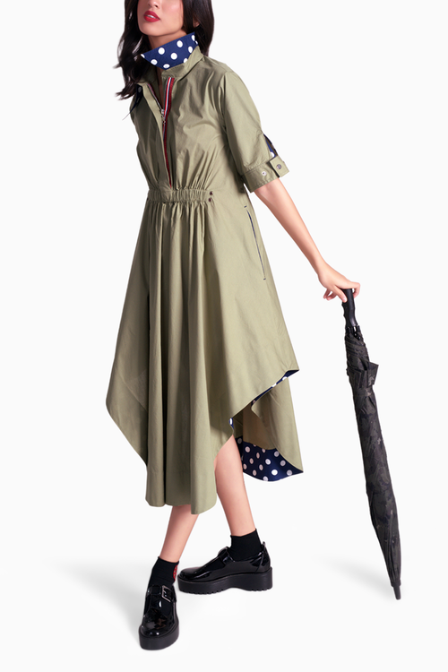 Kaf Artichoke Green Dress