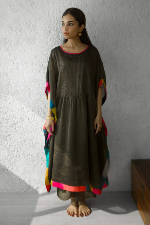Pewter Kaftan Smock Shift Kaftan