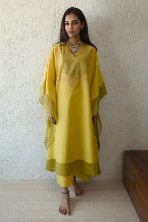 Sunflower Kaftan Yoke Shift Kaftan