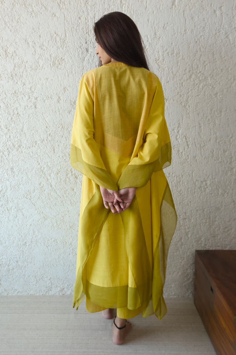 Sunflower Kaftan Yoke Shift Kaftan