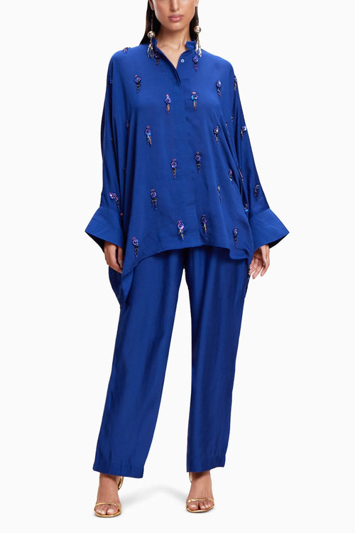 Blue Blingy Co-ord Set