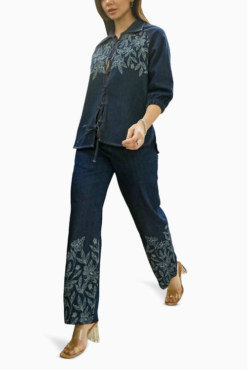 Lowis Blue Co-ord Set