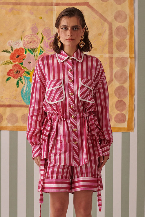 Blush Stripes Uniform Co-ord