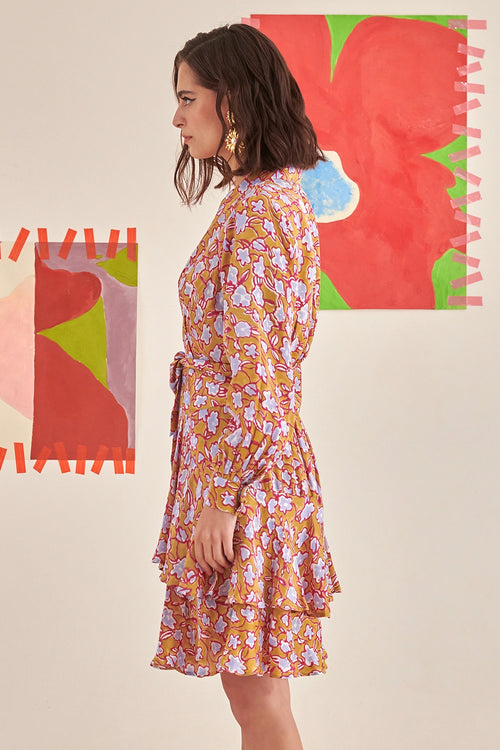 Overlapped Flair Dress