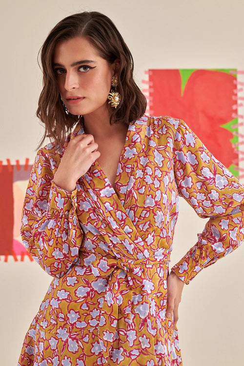 Overlapped Flair Dress
