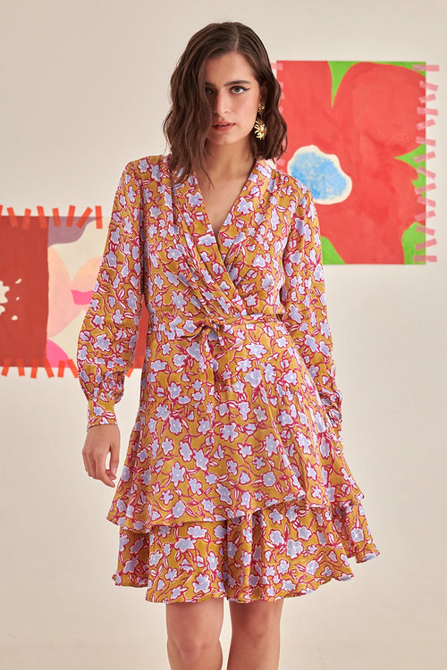 Overlapped Flair Dress