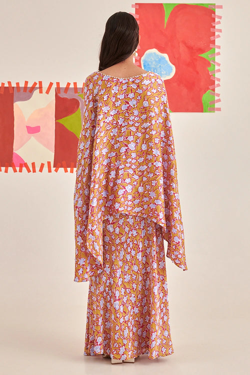 Rose Kaftan Skirt Co-ord