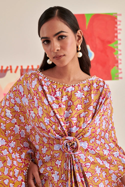 Rose Kaftan Skirt Co-ord