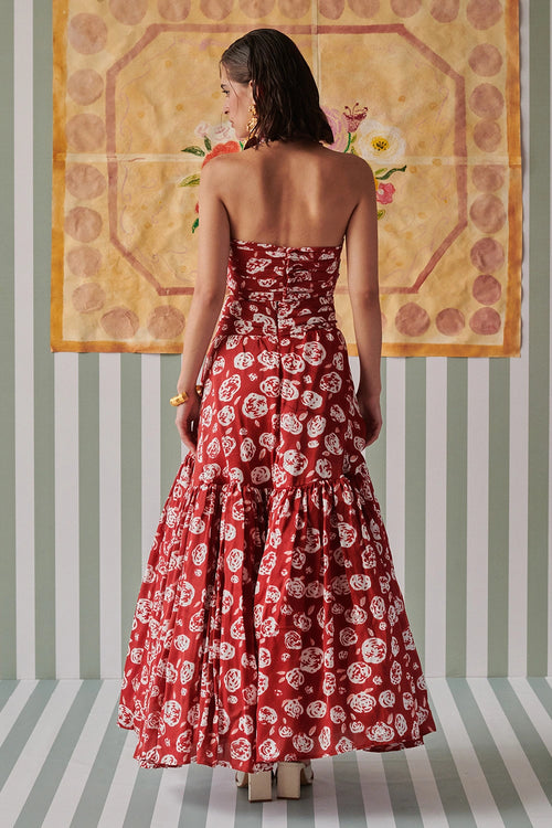 Rose Scarlet Skirt Co-ord Set