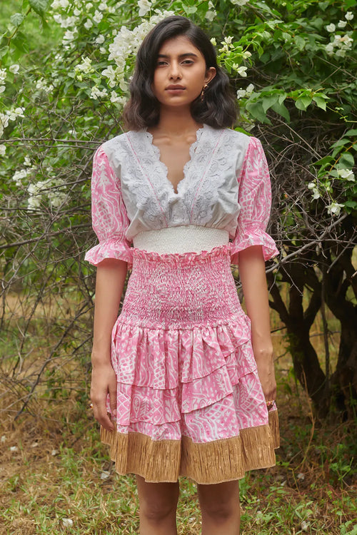 Barbie Smocked Meadow Print Co-ord Set