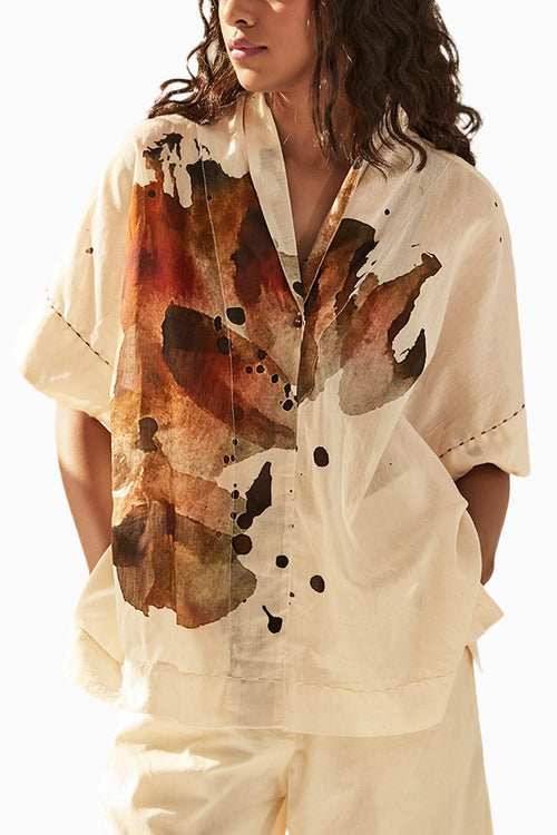 Myna Off White Top