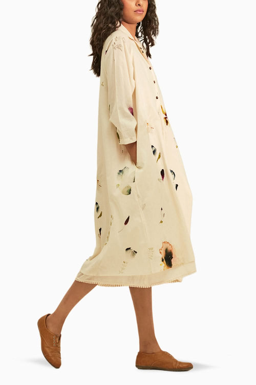 Silent Whispers Off White Dress