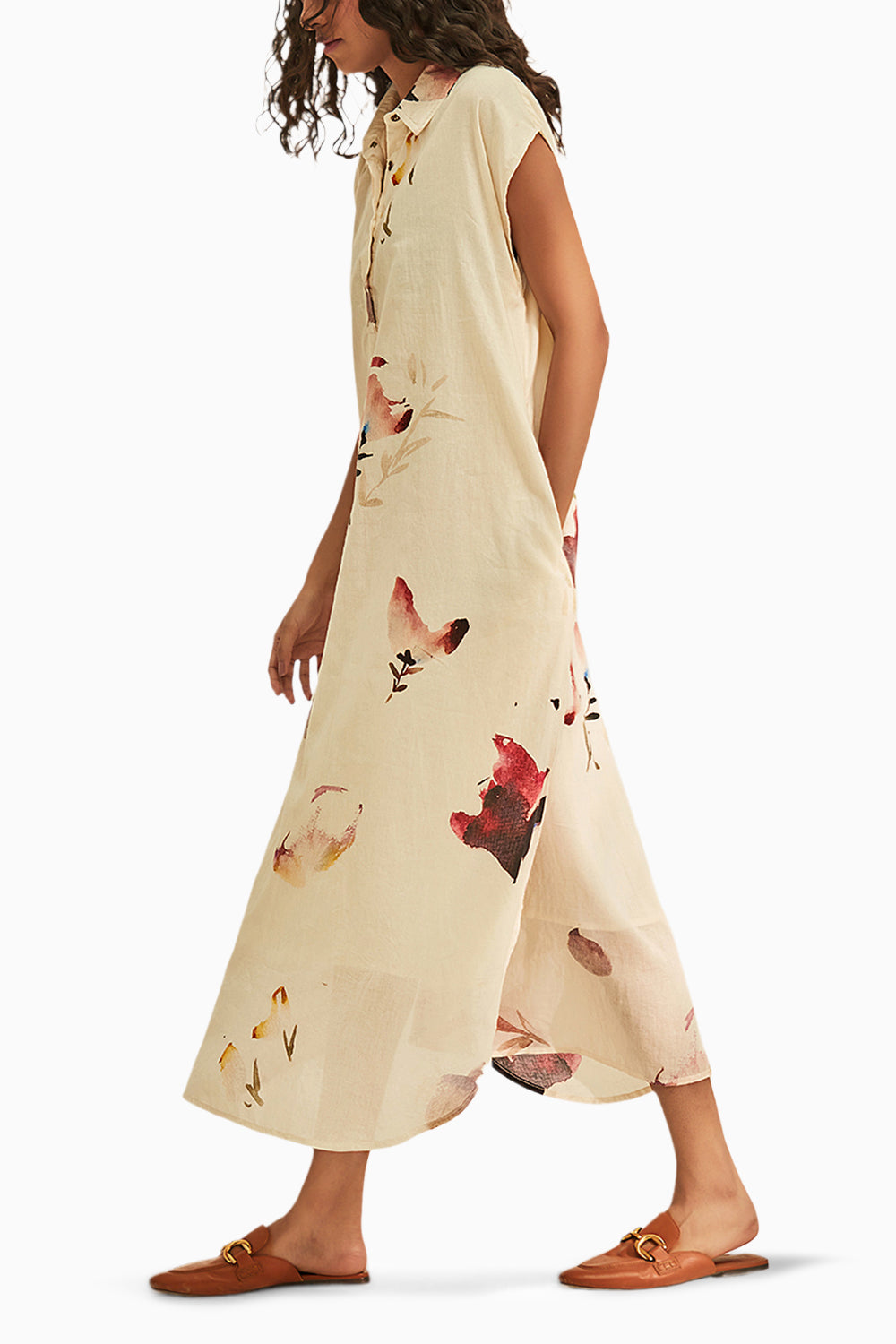 Off White Blossom Dress