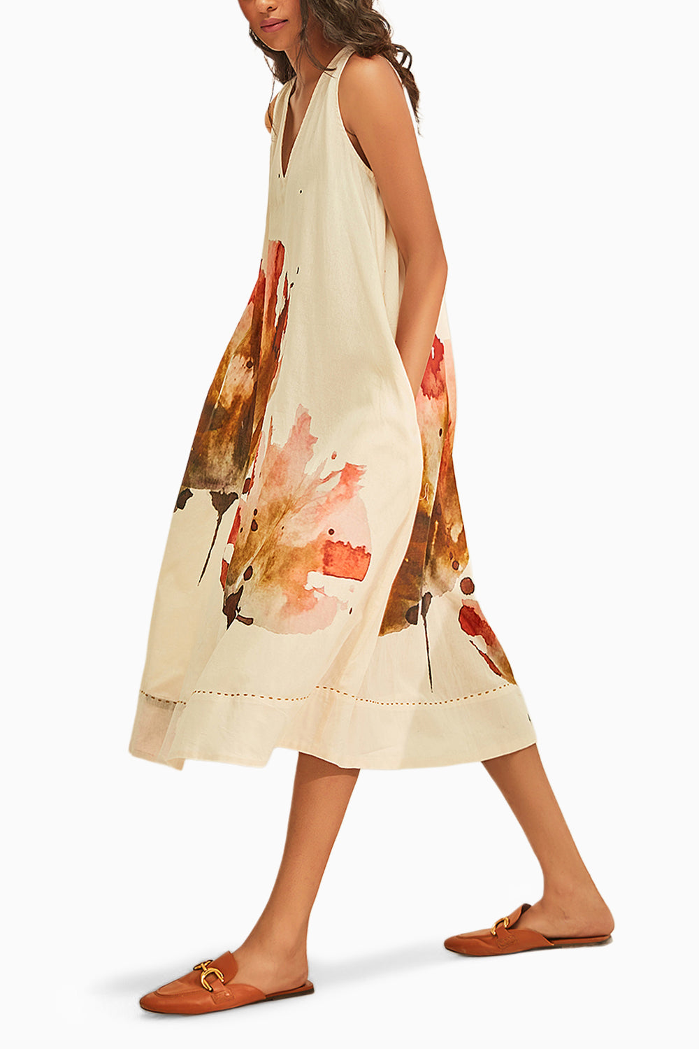 Poppy Fields Off White Dress