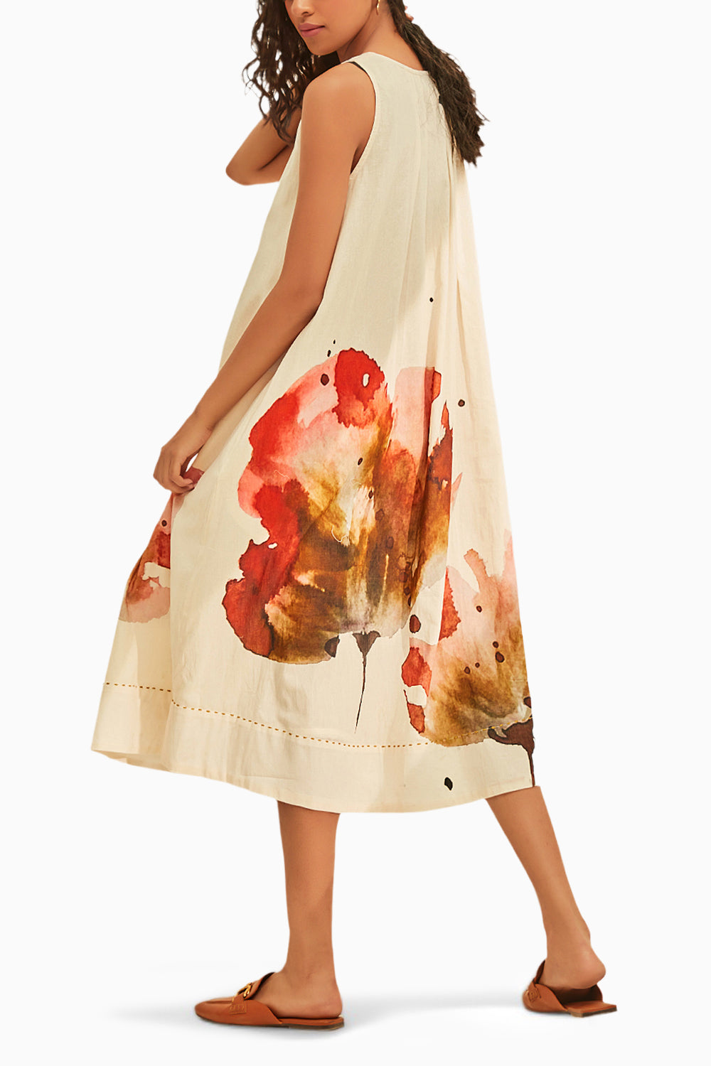 Poppy Fields Off White Dress