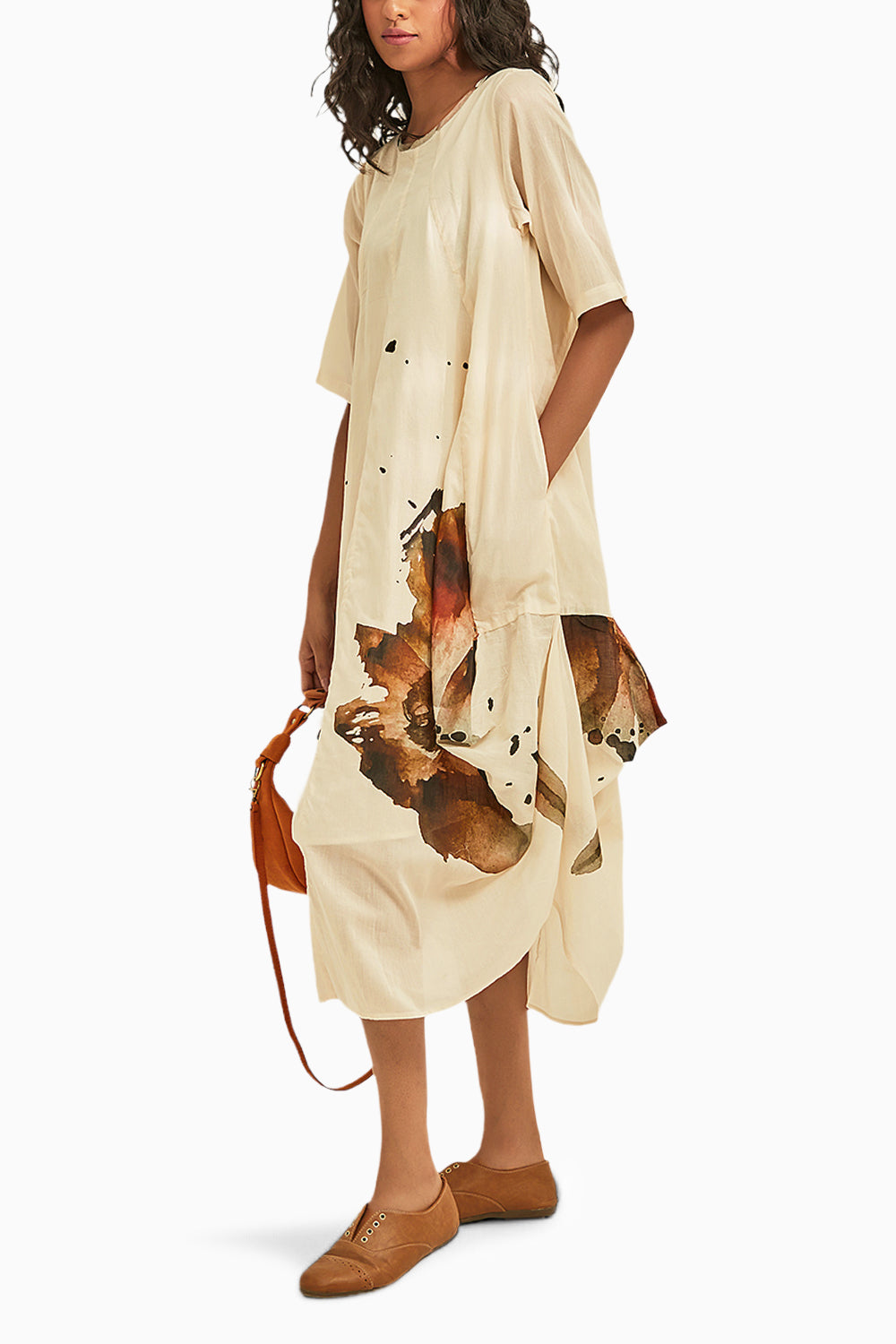 Myna Jhabla Off White Dress