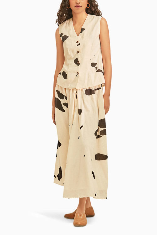 Dalmation Off White Coord Set