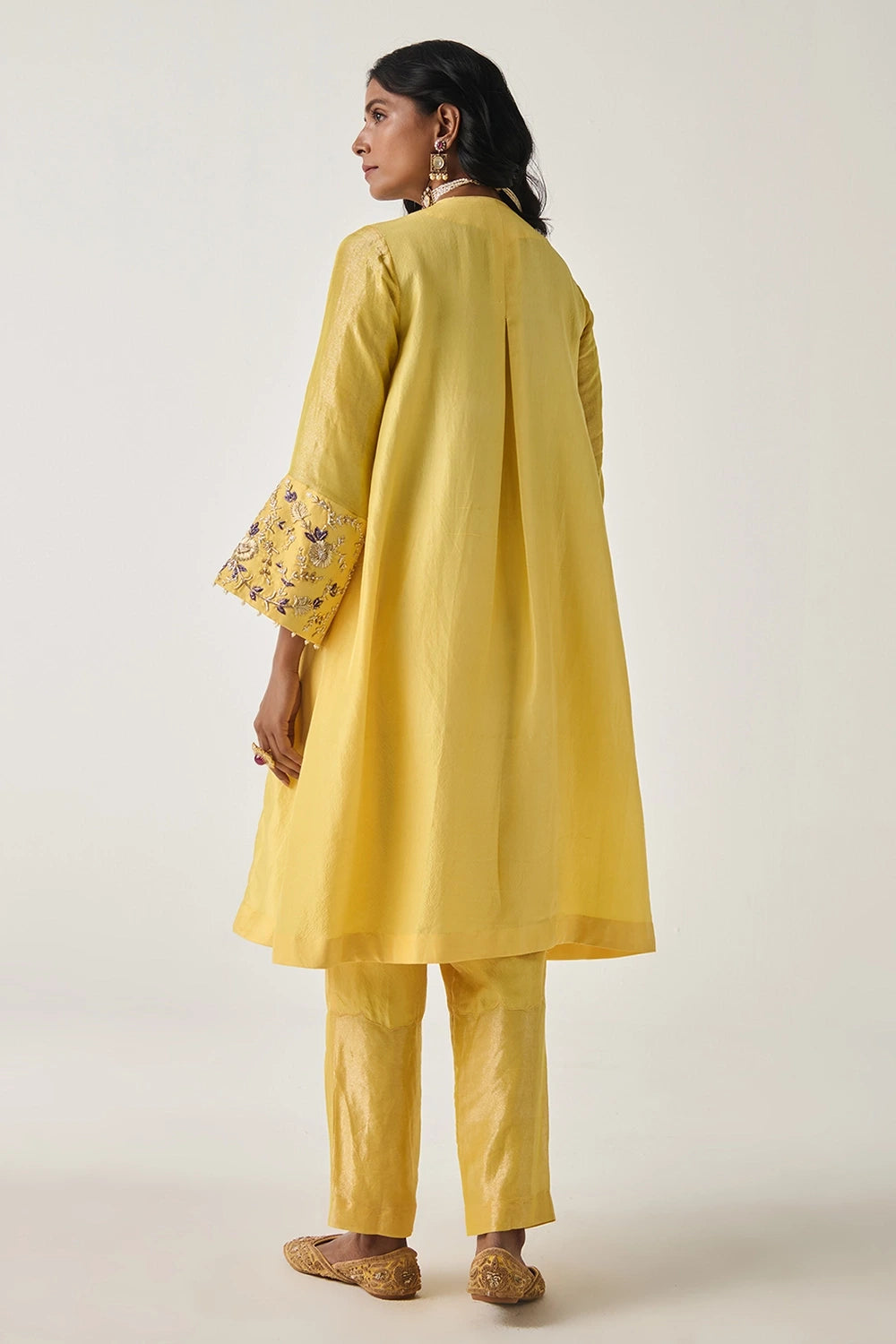 Khayaal Silk Tissue Kurta Set With Dupatta