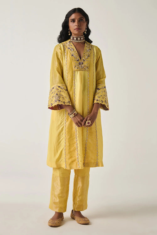 Khayaal Silk Tissue Kurta Set