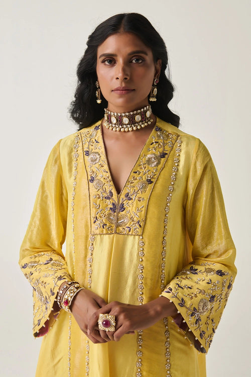 Khayaal Silk Tissue Kurta Set