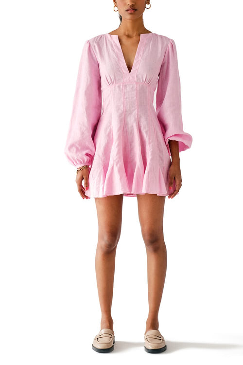 Kiara Linen Skater Dress