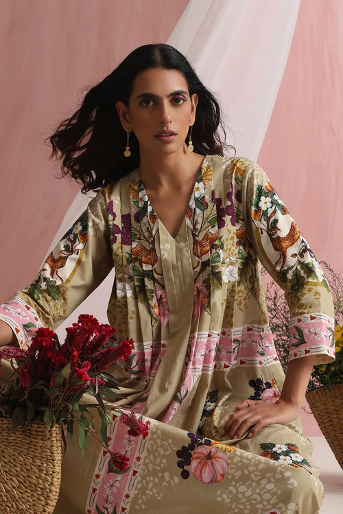 Pale Olive Doe Haven Dress
