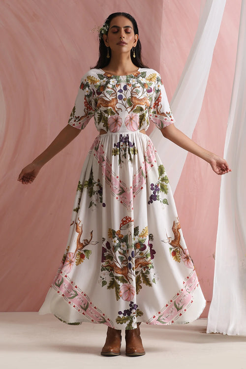 Pearl White Poetry Dress