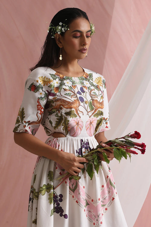 Pearl White Poetry Dress