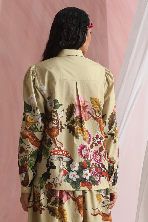 Pale Olive Forest Shirt