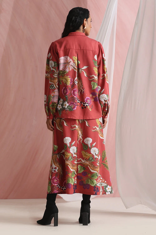 Raspberry Red Wanderlit Co-ord Set