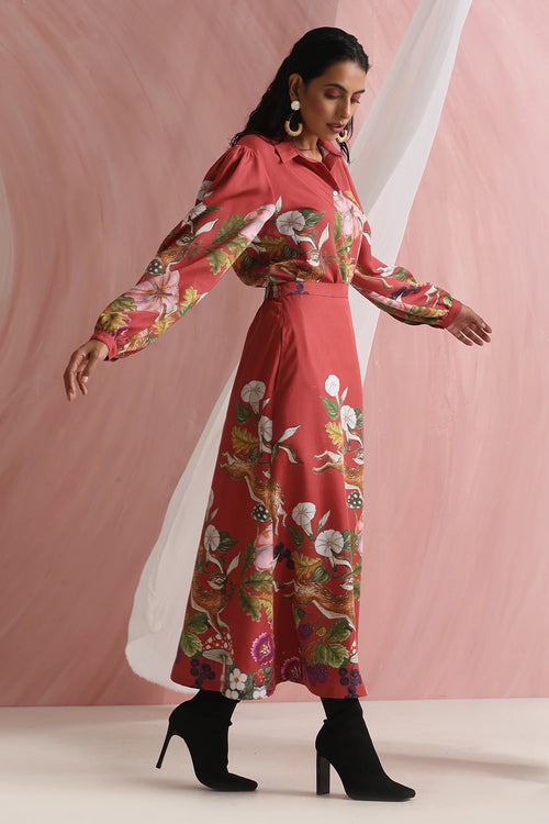 Raspberry Red Wanderlit Co-ord Set