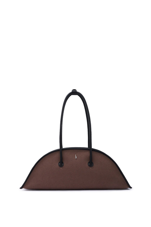 Laverne Canvas Sand Black Bag