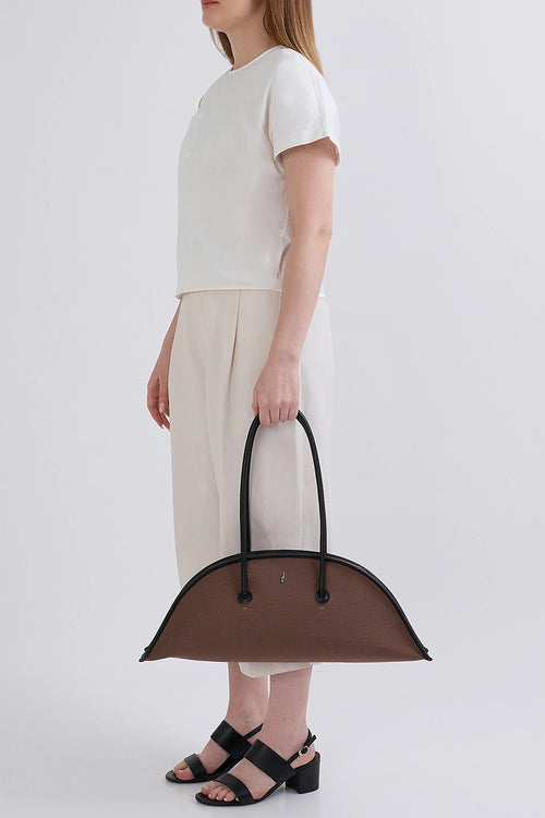 Laverne Canvas Cacao Black Bag