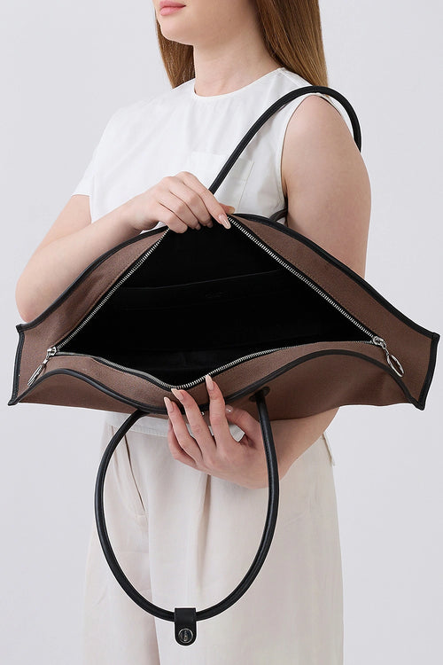 Laverne Canvas Cacao Black Bag