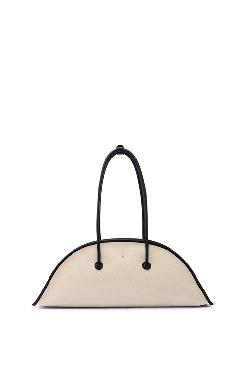 Laverne Canvas Sand Black Bag