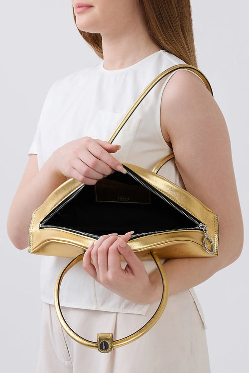 Laverne Metallic Gold Mini Bag