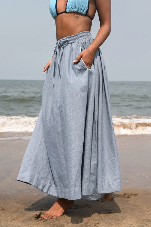 Verve Maxi Blue Skirt