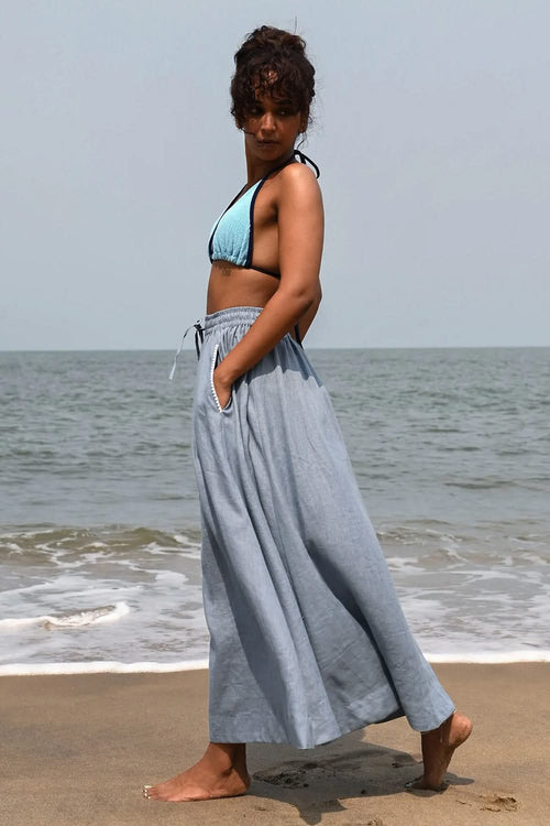 Verve Maxi Blue Skirt