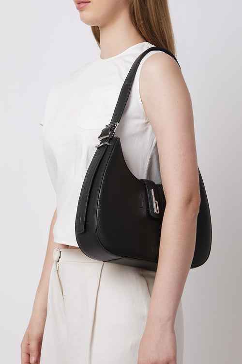 Leena Pebble Black Bag