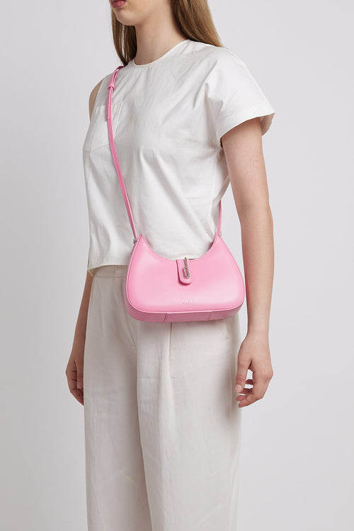 Leena Nappa Gum Pink Mini Crossbody Bag
