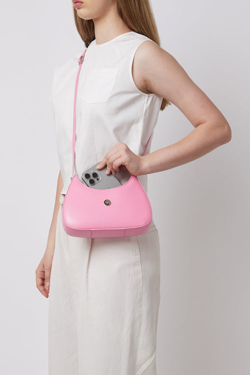 Leena Nappa Gum Pink Mini Crossbody Bag