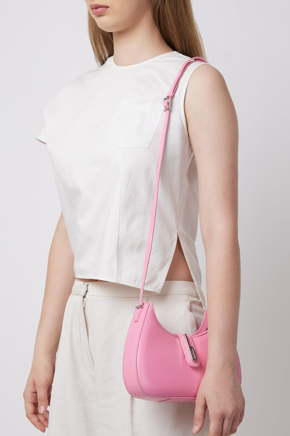 Leena Nappa Gum Pink Mini Crossbody Bag